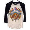 Van Halen Tour Live 3/4 Sleeve Thin T Shirt Anvil Adult Size S Vintage 1982