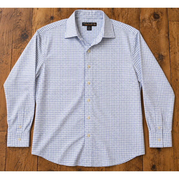 Peter Millar Summer Comfort Crown Sport Captain Check Shirt Men's 2XL NWOT