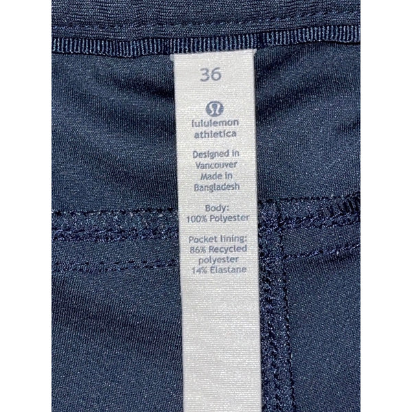 Lululemon ABC Short 9" Mens 36 Inkwell Warpstreme Stretch Golf Casual Navy