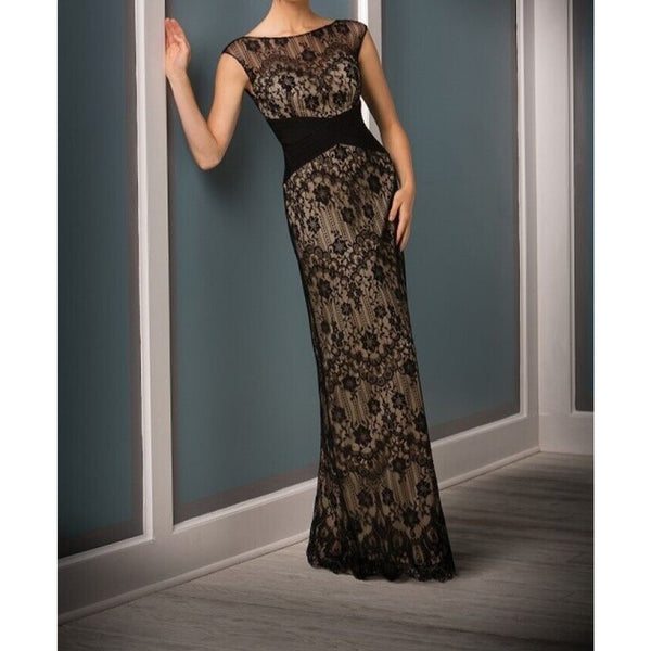 Jade Couture K188011 Cap Sleeves Mother Of The Bride Dress Sz. 16 (SAMPLE)