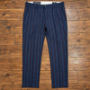Scotch & Soda Mott Pants Men 34x32 Blue Red Pinstripe Wool Blend Slim Fit Chino