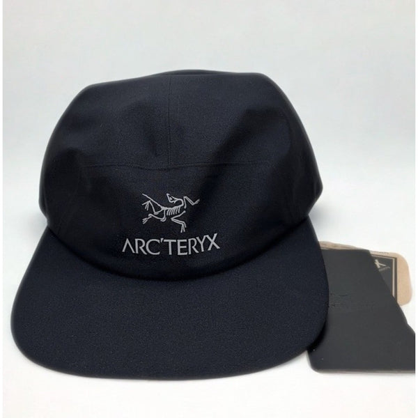 Arc'teryx Gore Tex 5 Panel Performance Cap Lightweight Outdoor Hat Black