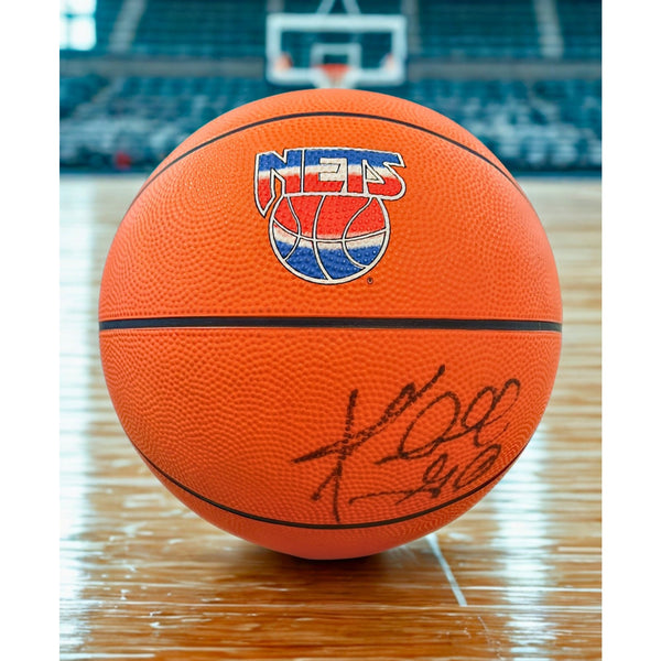 Kendall Gill Signed New Jersey Nets Basketball Autographed Vintage NBA Ball