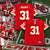 Kansas City Chiefs Priest Holmes #31 Reebok NFL Jersey Youth XL 18/20 Red EUC