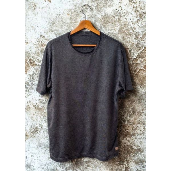 Vuori Tradewind Performance Tee 2.0 Mens Large Heather Gray Moisture Wicking EUC