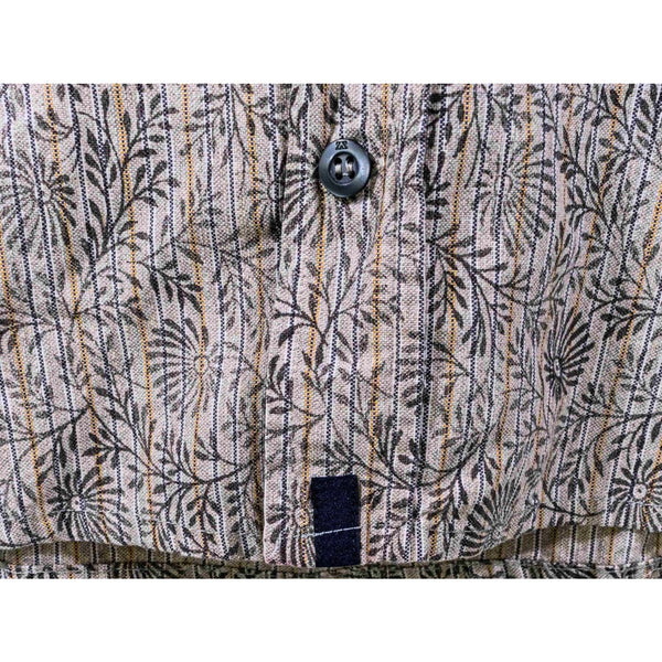 Ermenegildo Zegna Sport Floral Stripe Button Down Shirt Mens M Cotton Romania