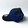Tapout Y2K Hat Cap Black Blue Embroidered Logo L/XL Flex UFC MMA NWT