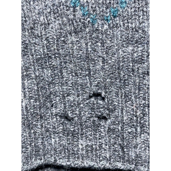 Lord Jeff Argyle Shetland Wool Sweater Vest USA Made Mens M Vintage 80s