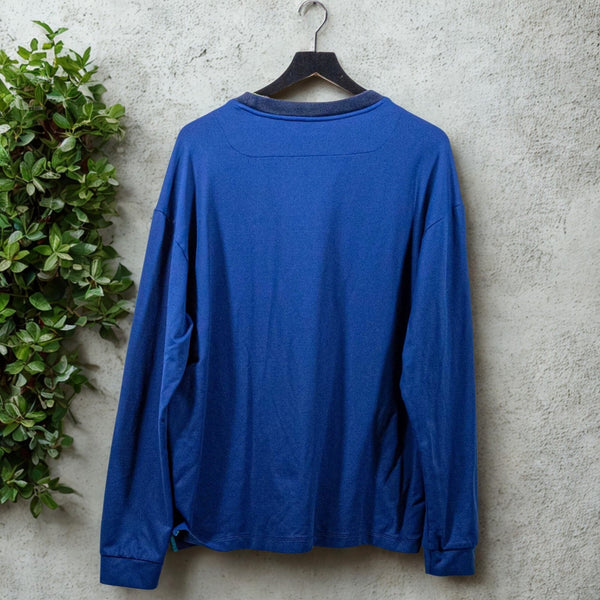 Rhone Session Mock Neck Pullover Sweater Blue XL Performance Athleisure EUC