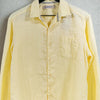 Tommy Bahama Monte Carlo 100% Linen Shirt Yellow Mens Small Button Up