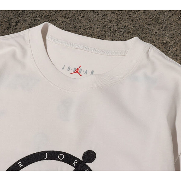 OFF-WHITE x Jordan Logo Embroidered T-Shirt Sail DM0062-054 Mens XS NWT