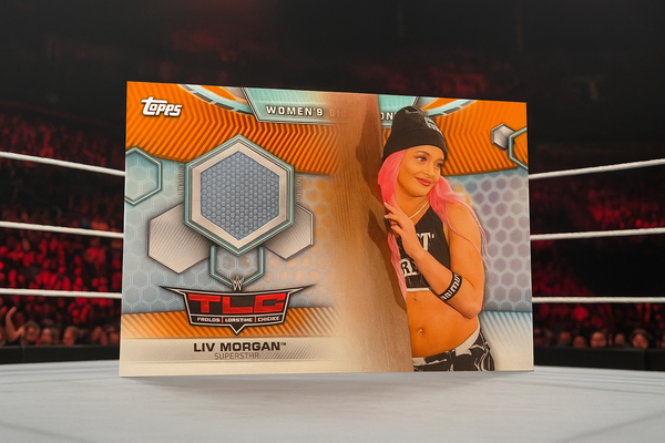 Liv Morgan 2019 Topps WWE Women's Division Mat Relics Orange #d 39/50 #MR-LI