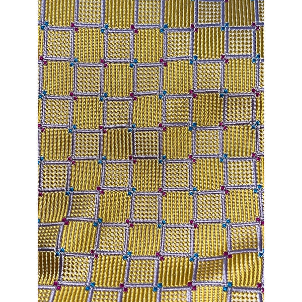 Seigo Katsuragawa Limited 3 of 8 Silk Tie Handmade Japan Gold Geometric Rare
