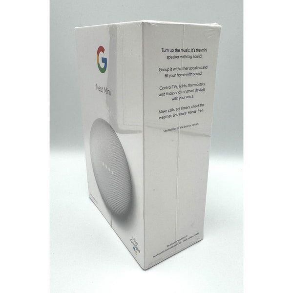 Google Nest Mini 2nd Gen Chalk Gray Smart Speaker GA00638-US Sealed New In Box