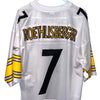 NFL Pittsburgh Steelers Ben Roethlisberger 7 Reebok Black Sewn Jersey Men XL