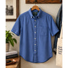 Gitman Bros Vintage Seersucker Button Down Shirt Blue USA Men’s M Cotton EUC