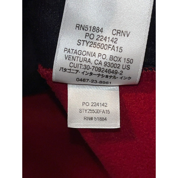Patagonia Synchilla Snap-T Fleece Vest Men’s M Red Navy FA15 Retro Outdoor