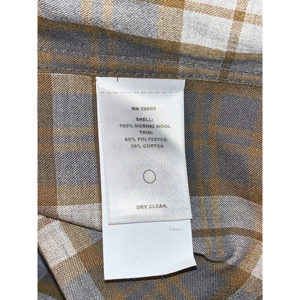 Pendleton Merino Lodge Shirt Olive Grey Plaid 2XL 100% Merino Wool