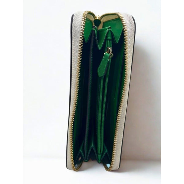 Kate Spade Staci Watermelon Party Continental Wallet Cream Multi KB551 Sz L NWOT