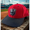 Newark Bears Rare Alternate Team Issued Fitted Hat 7 1/4 Red Black Baseball