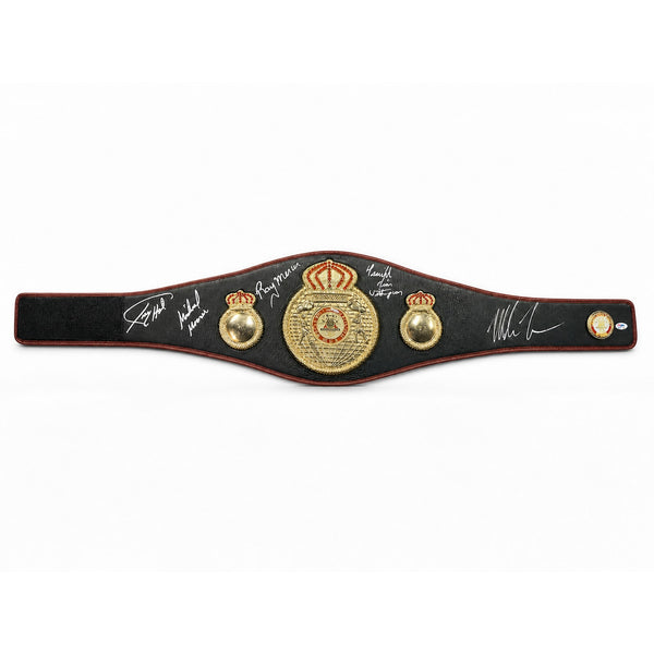 WBA Championship Belt Signed Mike Tyson Larry Holmes Mercer Moorer Witherspoon