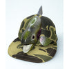 Angler's Expressions 3D Trout Fish Snapback Camo Trucker Hat 1989 VTG Vintage
