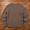 Brooks Brothers Mens L V-Neck Sweater Brown Wool Alpaca Cable Knit Vintage USA