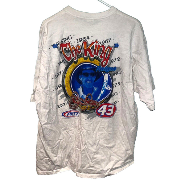 Richard Petty The King 43 NASCAR T Shirt 2XL Fruit Loom VTG USA Vintage