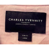 Charles Tyrwhitt Linen Shirt Sz. Large Pink Button Up Slim Fit Short Sleeve NWOT