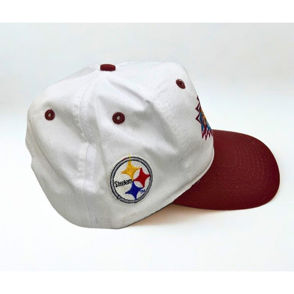 Pittsburgh Steelers Super Bowl XXX Snapback Hat Logo 7 1995 NFL Aztec Vintage