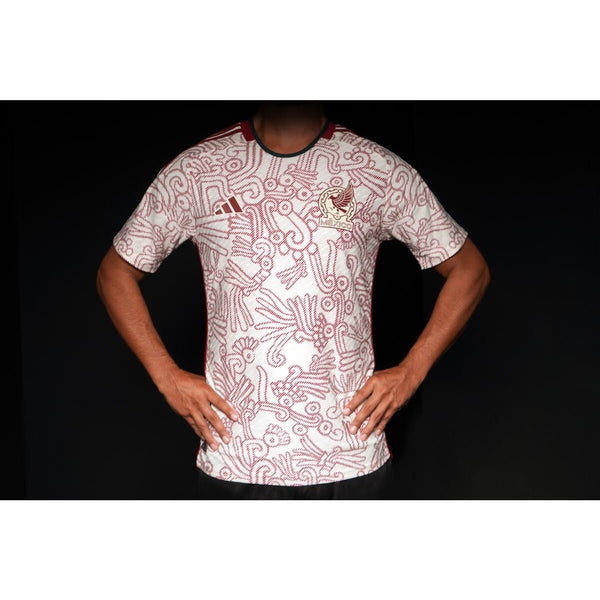 Mexico 2022-23 adidas Away Stadium Jersey Mixtec Aztec Graphic Sz L NWOT