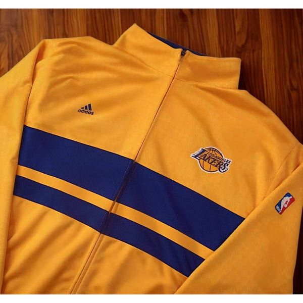 Los Angeles Lakers 2007 Adidas Warm Up Jacket Climalite Kobe Era Mens Small