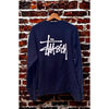 Stussy Long Sleeve T Shirt Men’s XL Blue Big Logo Graphic Streetwear Skate