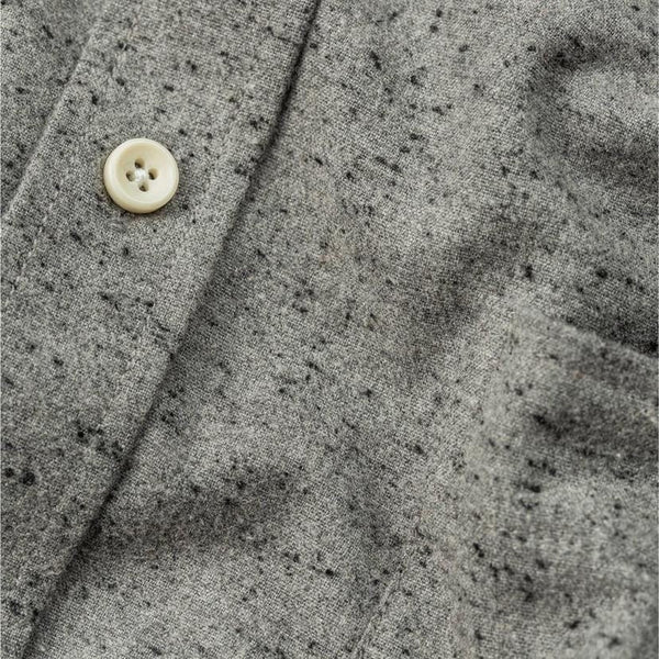 Taylor Stitch The Jack Shirt Men's 2XL 46 Charcoal Donegal Nep Organic Cotton