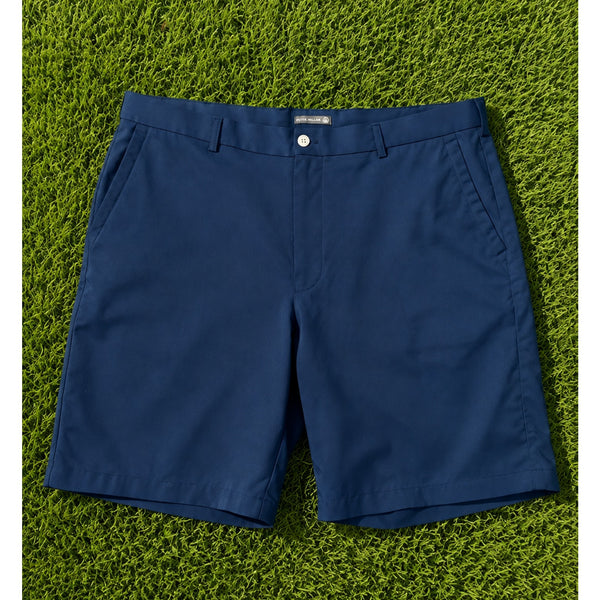 Peter Millar Crown Sport Salem Performance Shorts Mens 38 Blue Golf Wicking 9"