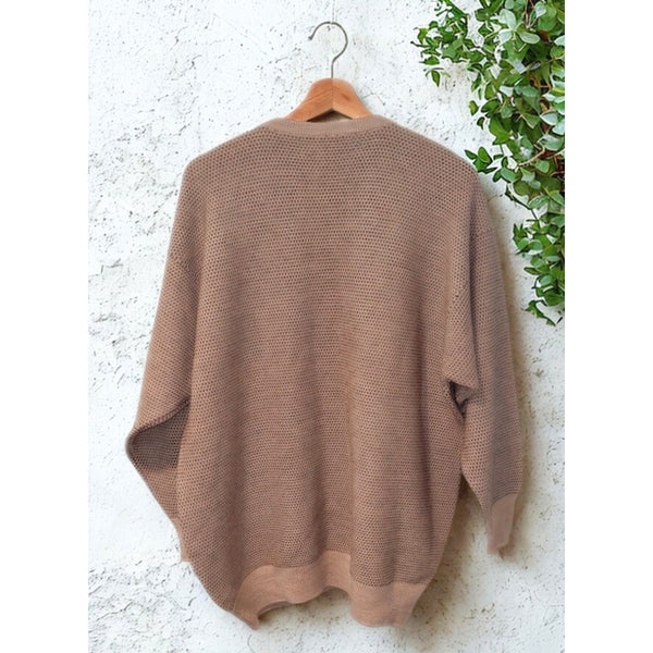Pringle of Scotland Vintage Lambswool V-Neck Sweater Mens 2XL (Small Hole)