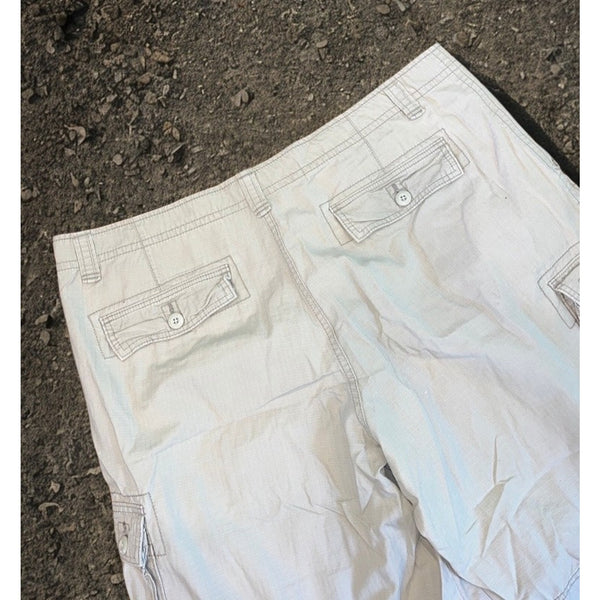 Polo Ralph Lauren Jeans Co Cargo Shorts 42 Khaki Y2K Gorpcore Military USA