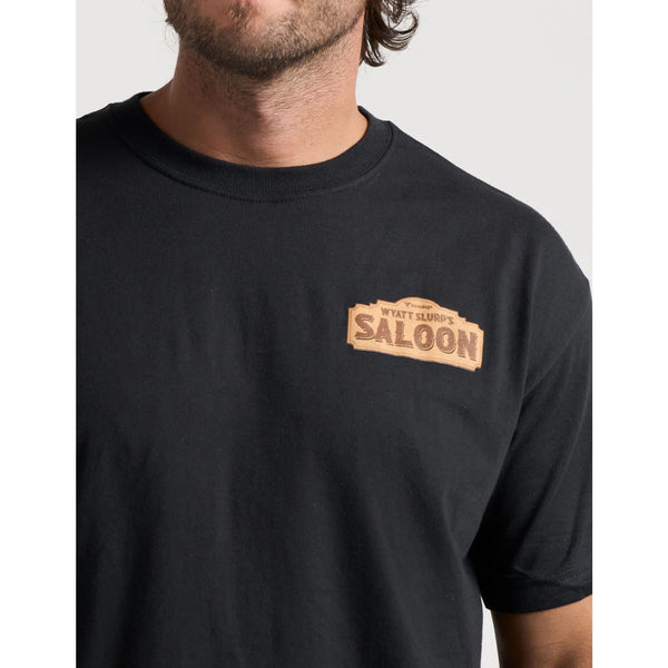 Birddogs Wyatt Slurp’s Saloon Tee 2XL Black Funny Western Cowboy Graphic EUC