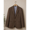 J.Crew Ludlow Blazer Mens 38S Brown Herringbone Linen Silk Italian Sport Coat