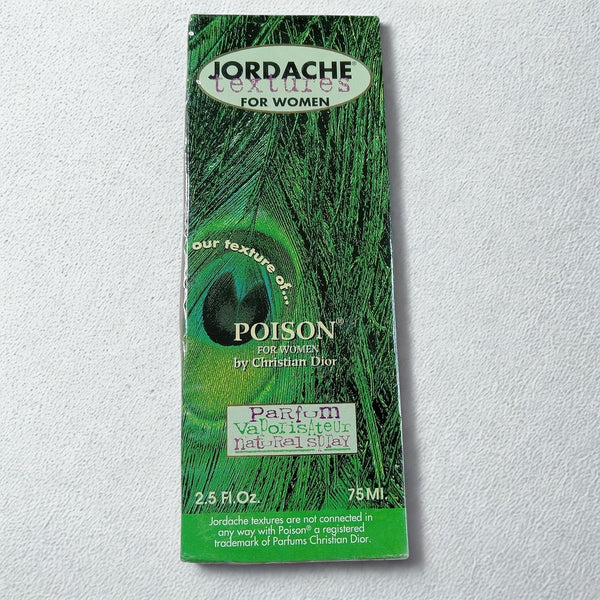 Jordache Textures Women Perfume Spray 2.5oz NOS Sealed Poison Dior Dupe Vintage