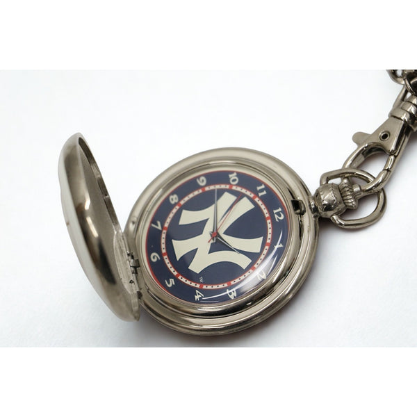 New York Yankees Danbury Mint Pocket Watch Chain Leather Belt Pouch MLB Rare