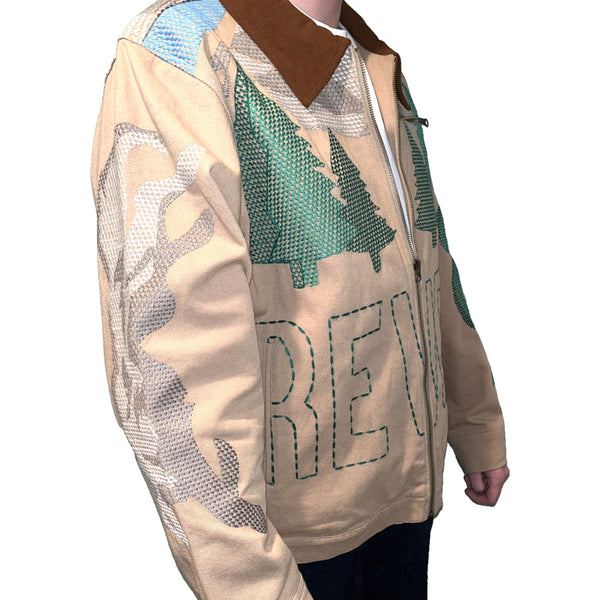 Reves Duck Canvas “Camp” Trucker Jacket Sz. XL NWOT MSRP $260