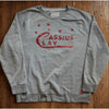 Under Armour Roots of Fight Cassius Clay Crewneck Sweatshirt Gray XL EUC