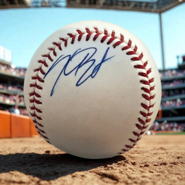 Kris Bryant Chicago Cubs Rockies Signed OMLB Baseball Side Panel NL MVP WS Champ