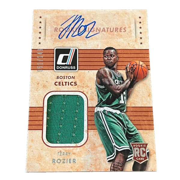 Terry Rozier 2015-16 NBA Panini Donruss Auto RC SSP #051/149 Patch