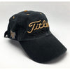 Titleist Wake Forest Hat Black Gold Adjustable Strapback Cap Sunfaded Golf