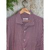Loro Piana Italy Cotton Flannel Red Gingham Button Down Shirt Men's 3XL MAB1852