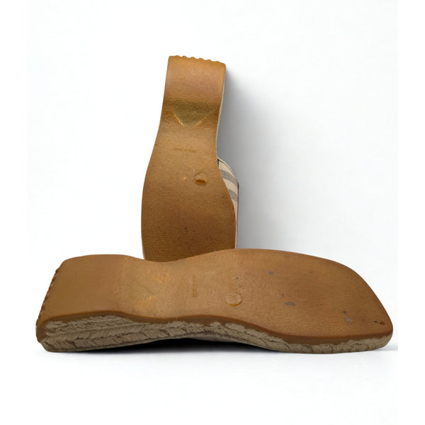 Burberry Nova Check Espadrille Slides Size EUR 40 US 9.5 Authentic