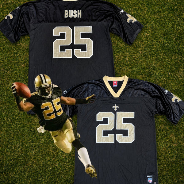 New Orleans Saints Reggie Bush #25 Reebok NFL Jersey Men's 2XL Vintage Rare