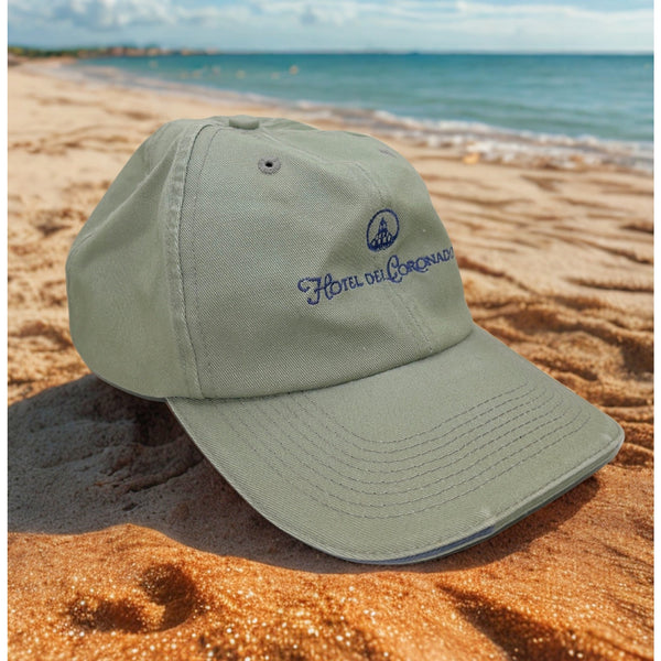 Hotel Del Coronado San Diego Dad Hat Sage Green Sope Creek Strapback EUC